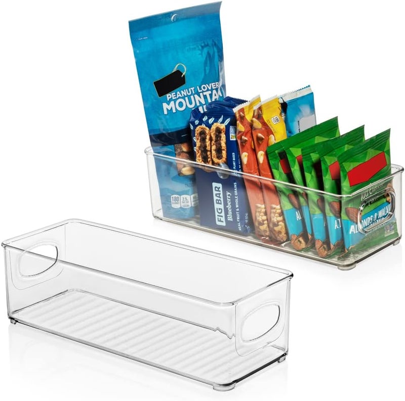 ClearSpace Plastic Pantry Organization and Food Storage Bin – Great Kitchen Storage – Fridge Organizer Bins – 4 Pack - Image 2